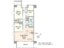 【神奈川県/茅ヶ崎市本宿町】リストレジデンス湘南辻堂 間取り図