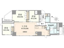 【東京都/新宿区弁天町】グランドメゾン新宿弁天町 間取り図