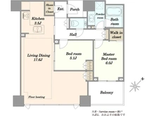 【東京都/新宿区大久保】スカイフォレストレジデンス 間取り図