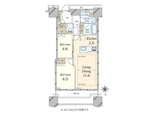 【東京都/新宿区富久町】富久クロスコンフォートタワー 間取り図