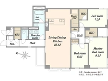 【東京都/港区赤坂】ハイ・トリオ赤坂八丁目 間取り図