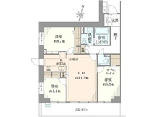 【東京都/渋谷区初台】プラウド代々木初台 間取り図
