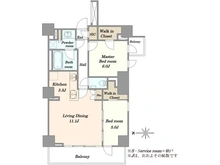 【東京都/新宿区内藤町】ディアナコート御苑内藤町 間取り図