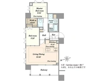 【東京都/港区三田】アトラス麻布十番 間取り図