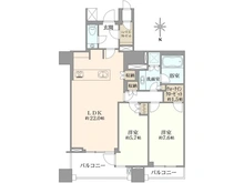 【東京都/港区三田】三田ガーデンヒルズ パークマンション棟 間取り図
