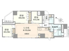 【東京都/新宿区弁天町】グランドメゾン新宿弁天町 間取り図