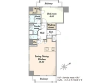 【東京都/港区新橋】コンシェリア新橋SIX 間取り図