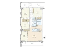 【東京都/世田谷区中町】ブランズシティ世田谷中町 カームコート 間取り図