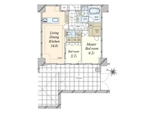 【東京都/目黒区目黒】ディアナコート目黒 間取り図