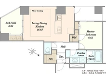 【東京都/新宿区西新宿】シティタワー新宿新都心 間取り図