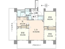 【神奈川県/川崎市高津区末長】クリオ武蔵新城 間取り図