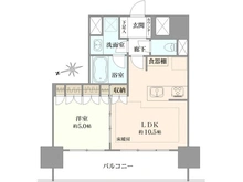 【東京都/中央区湊】リリーゼ東京新富町 間取り図