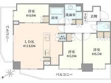 【東京都/北区滝野川】パークタワー滝野川 間取り図