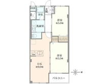 【東京都/渋谷区代々木】代々木第二コーポラス 間取り図