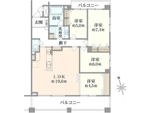 【東京都/中野区白鷺】グローイングコート中野白鷺 間取り図
