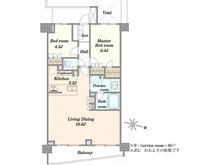 【東京都/目黒区下目黒】パークナード目黒 間取り図
