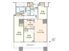 【東京都/新宿区西新宿】ザ・パークハウス西新宿タワー60 間取り図