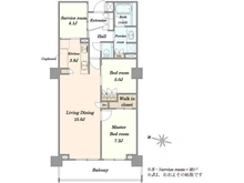 【東京都/渋谷区初台】パークコート代々木初台 間取り図