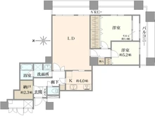 【東京都/新宿区百人町】西戸山タワーホウムズ セントラルタワー 間取り図