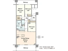 【東京都/渋谷区西原】ファミールグラン代々木西原デクスターハウス 間取り図