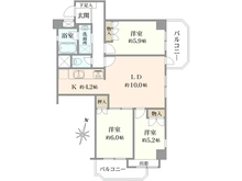 【千葉県/船橋市本町】ベルヴィル船橋本町 間取り図