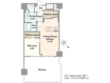 【東京都/目黒区目黒】朝日中目黒マンション 間取り図