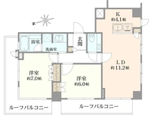 【東京都/渋谷区恵比寿南】マートルコート恵比寿南 間取り図