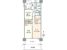【東京都/武蔵野市境】デライトシティ　ブレスコート 間取り図