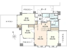 【東京都/西東京市東伏見】レーベンハイム東伏見II 間取り図