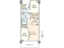 【東京都/西東京市保谷町】プラウド田無サウスアベニュー 間取り図