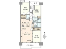 【東京都/杉並区高井戸西】プラウド杉並高井戸 間取り図