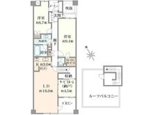 【東京都/新宿区中落合】リビオ目白西坂ヒルテラス 間取り図
