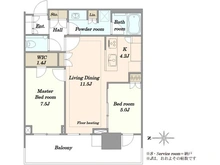 【東京都/中央区晴海】HARUMI FLAG SUN VILLAGE T棟 間取り図