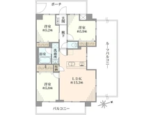 【東京都/三鷹市下連雀】マイキャッスル三鷹II 間取り図