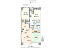 【神奈川県/川崎市中原区上小田中】ヒルズ武蔵中原グランステージ 間取り図