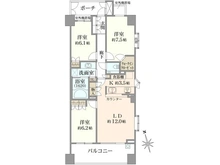 【東京都/三鷹市下連雀】パークハウス吉祥寺トリニファイ 間取り図