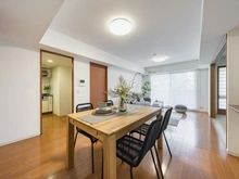 【東京都/稲城市若葉台】ファインストーリアスカイツインズエアリータワー リビング・ダイニング：約14帖のLD部分