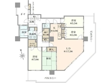【東京都/稲城市若葉台】ファインストーリア スカイツインズベルタワー 間取り図