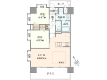 【東京都/調布市布田】ライオンズヴィアーレ調布 間取り図