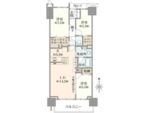 【東京都/稲城市東長沼】プラウドシティ南山 D棟 間取り図