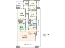 【東京都/稲城市矢野口】グローブスクエア 間取り図