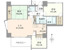 【東京都/調布市国領町】アトラス国領サウスタワー H棟 間取り図