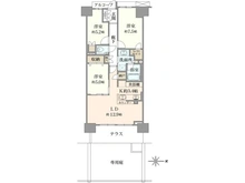 【東京都/稲城市東長沼】プラウドシティ南山 B棟 間取り図