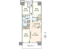 【東京都/稲城市東長沼】プラウドシティ南山 A棟 間取り図