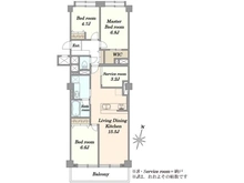 【東京都/世田谷区等々力】等々力ビューハイツ 間取り図