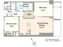 【東京都/目黒区緑が丘】自由ヶ丘アーバンライフ 間取り図