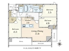 【東京都/目黒区碑文谷】ジオ碑文谷一丁目 間取り図