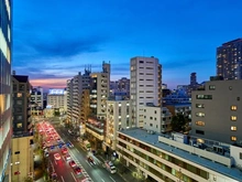 【東京都/渋谷区恵比寿南】オーベル代官山DE 眺望：バルコニーから（北西方向）