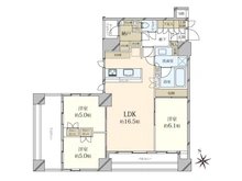 【東京都/中央区湊】アスコットパーク東京八丁堀 間取り図
