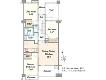 【東京都/世田谷区深沢】エクレールガーデン深沢 間取り図